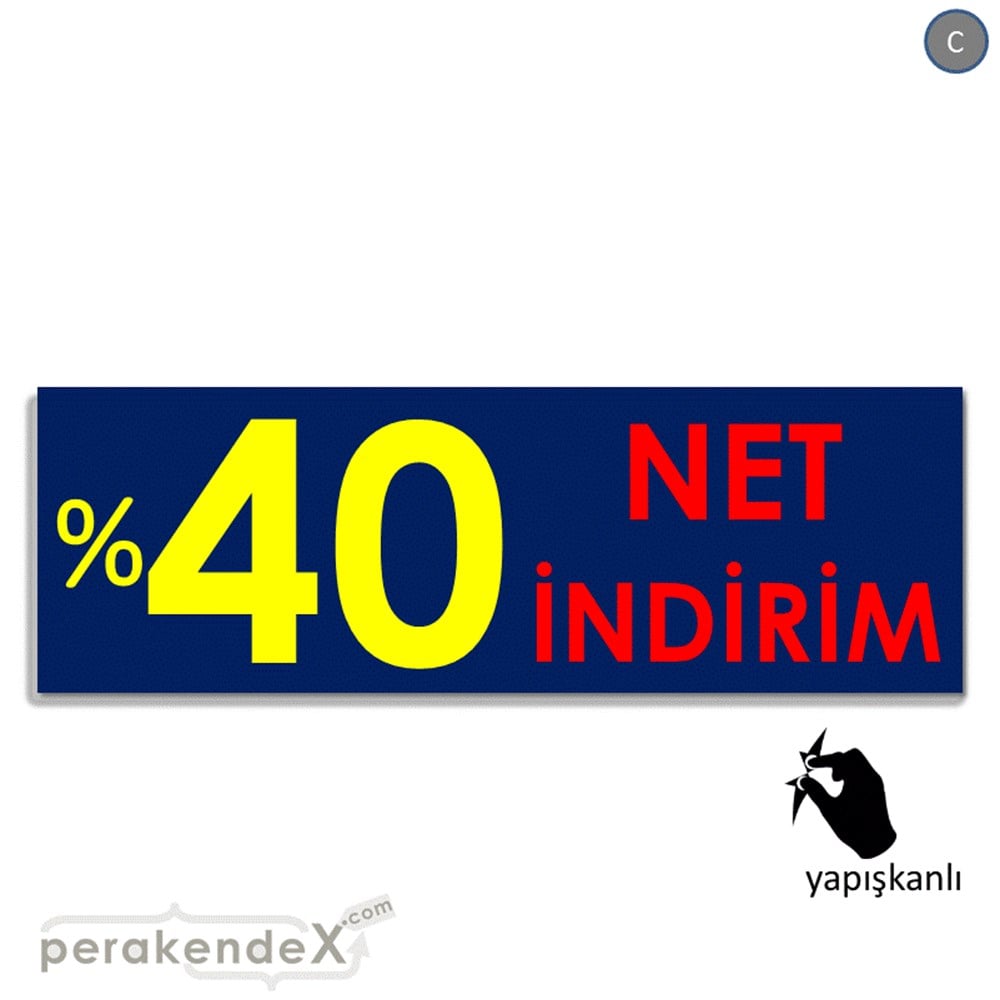 Net İndirim %40 VİTRİN, CAM FOLYO,  VİNİL (BANNER) -dikdörtgen,tek yön baskı
