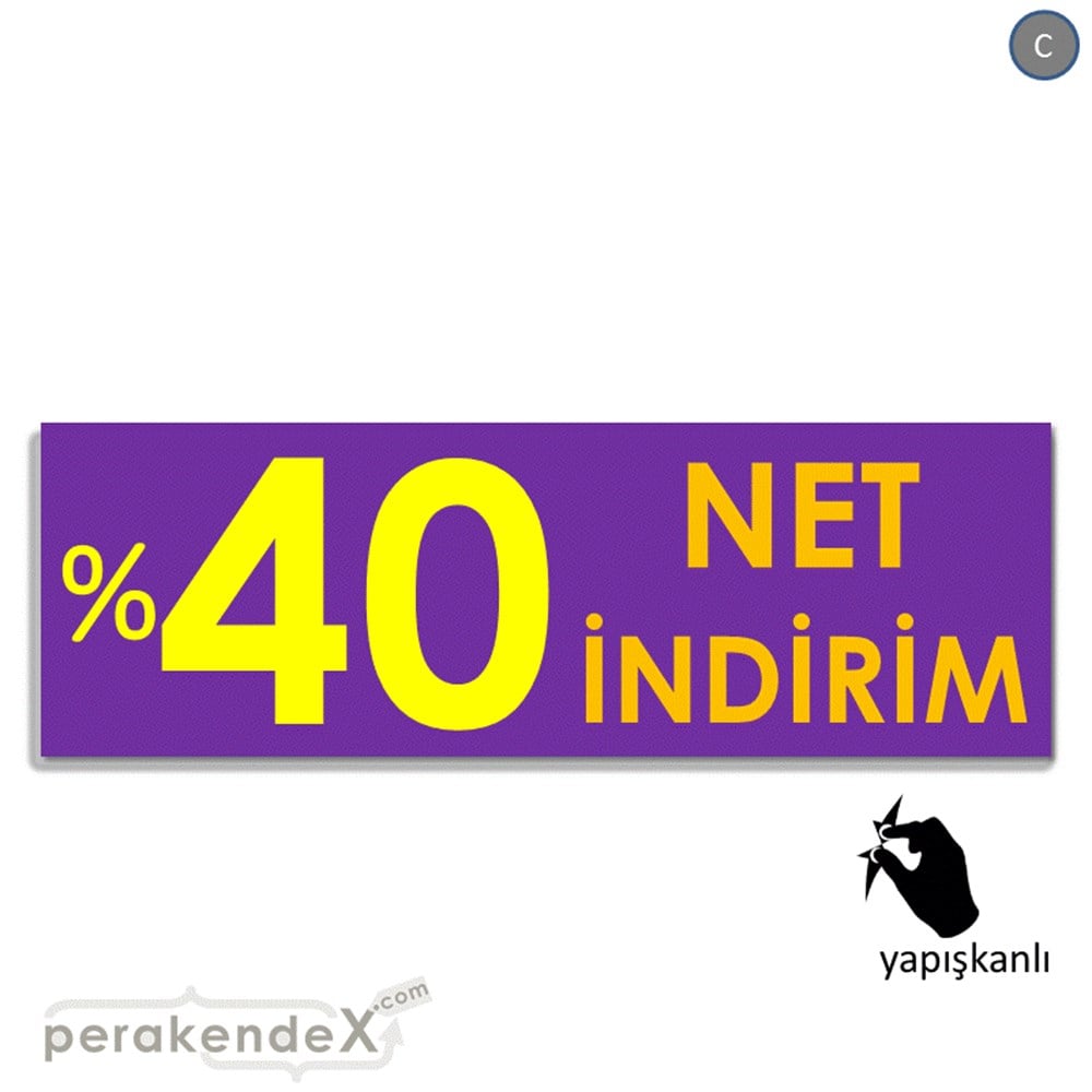 Net İndirim %40 VİTRİN, CAM FOLYO,  VİNİL (BANNER) -dikdörtgen,tek yön baskı
