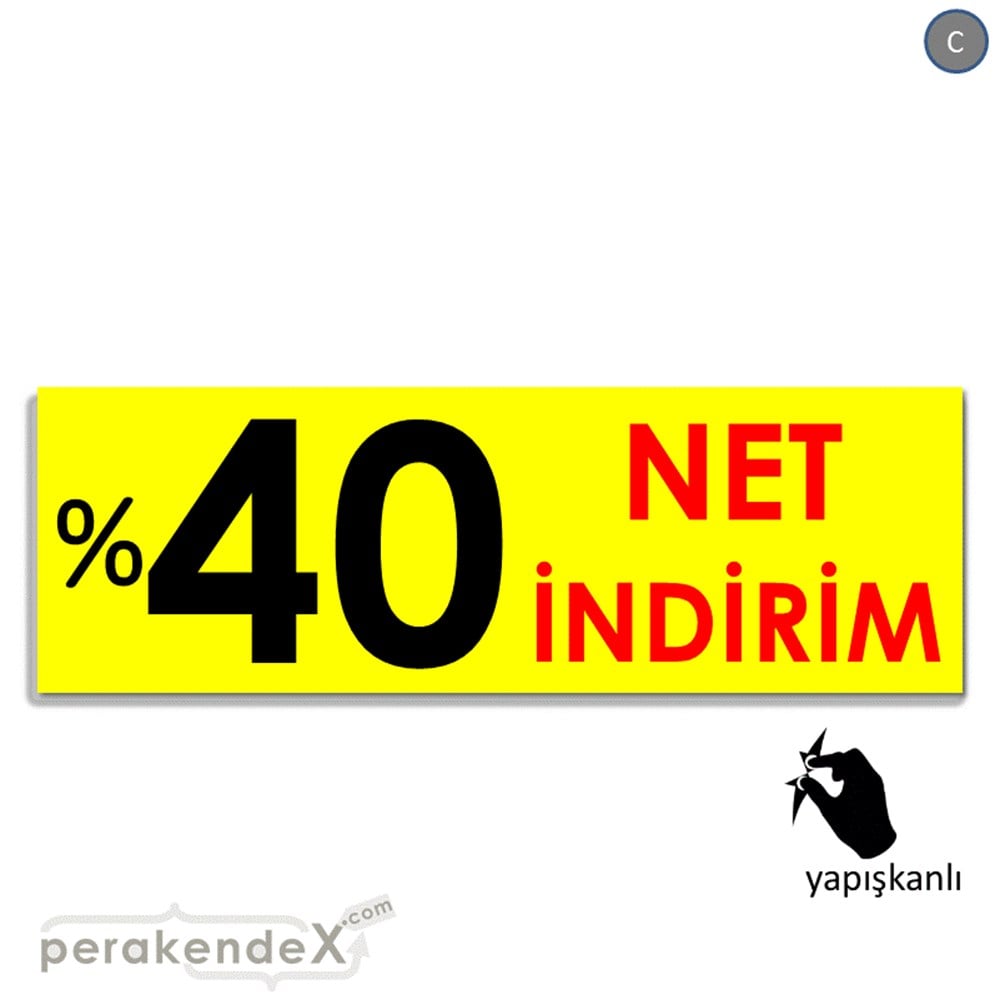 Net İndirim %40 VİTRİN, CAM FOLYO,  VİNİL (BANNER) -dikdörtgen,tek yön baskı