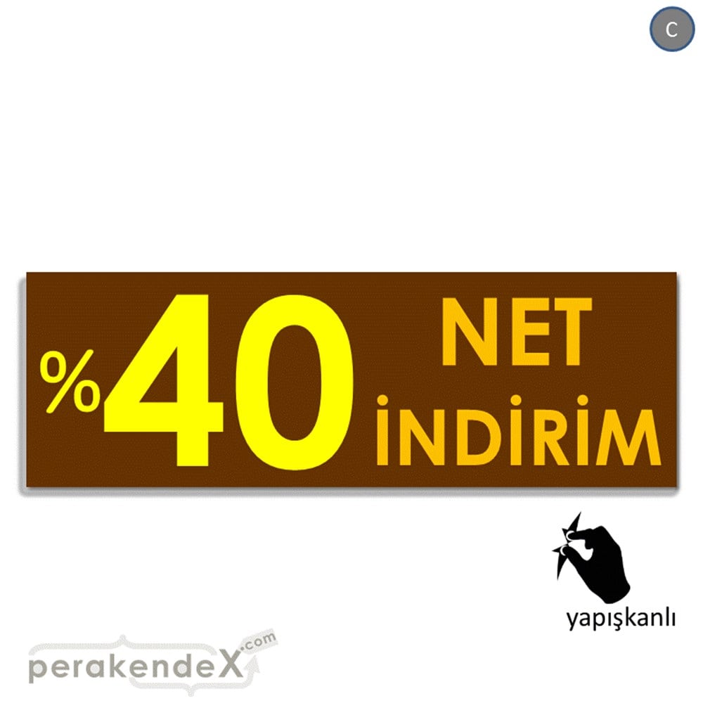 Net İndirim %40 VİTRİN, CAM FOLYO,  VİNİL (BANNER) -dikdörtgen,tek yön baskı