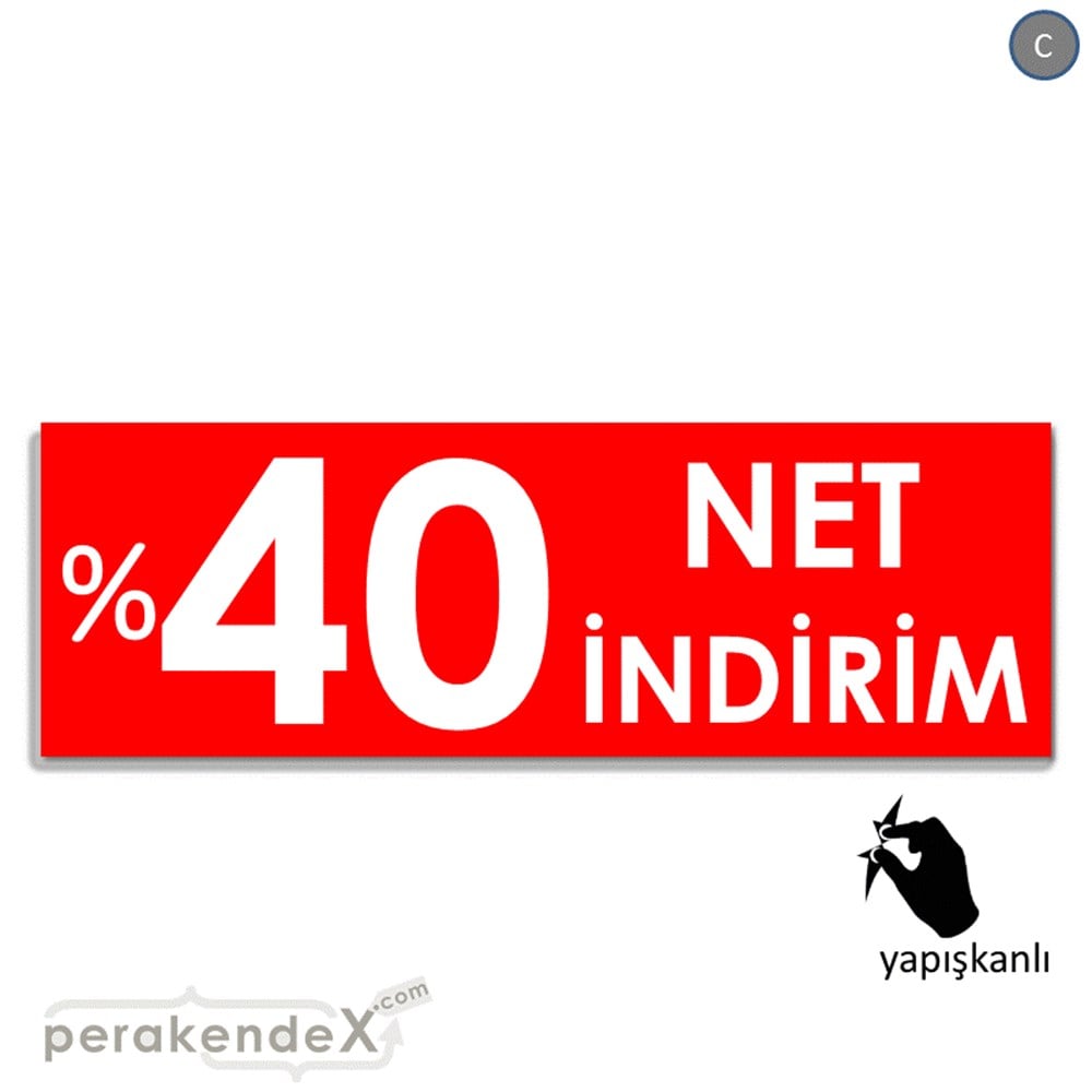 Net İndirim %40 VİTRİN, CAM FOLYO,  VİNİL (BANNER) -dikdörtgen,tek yön baskı