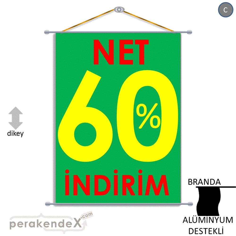 Net İndirim %60 BRANDA POSTER,  AFİŞ -dikdörtgen,tek yön baskı