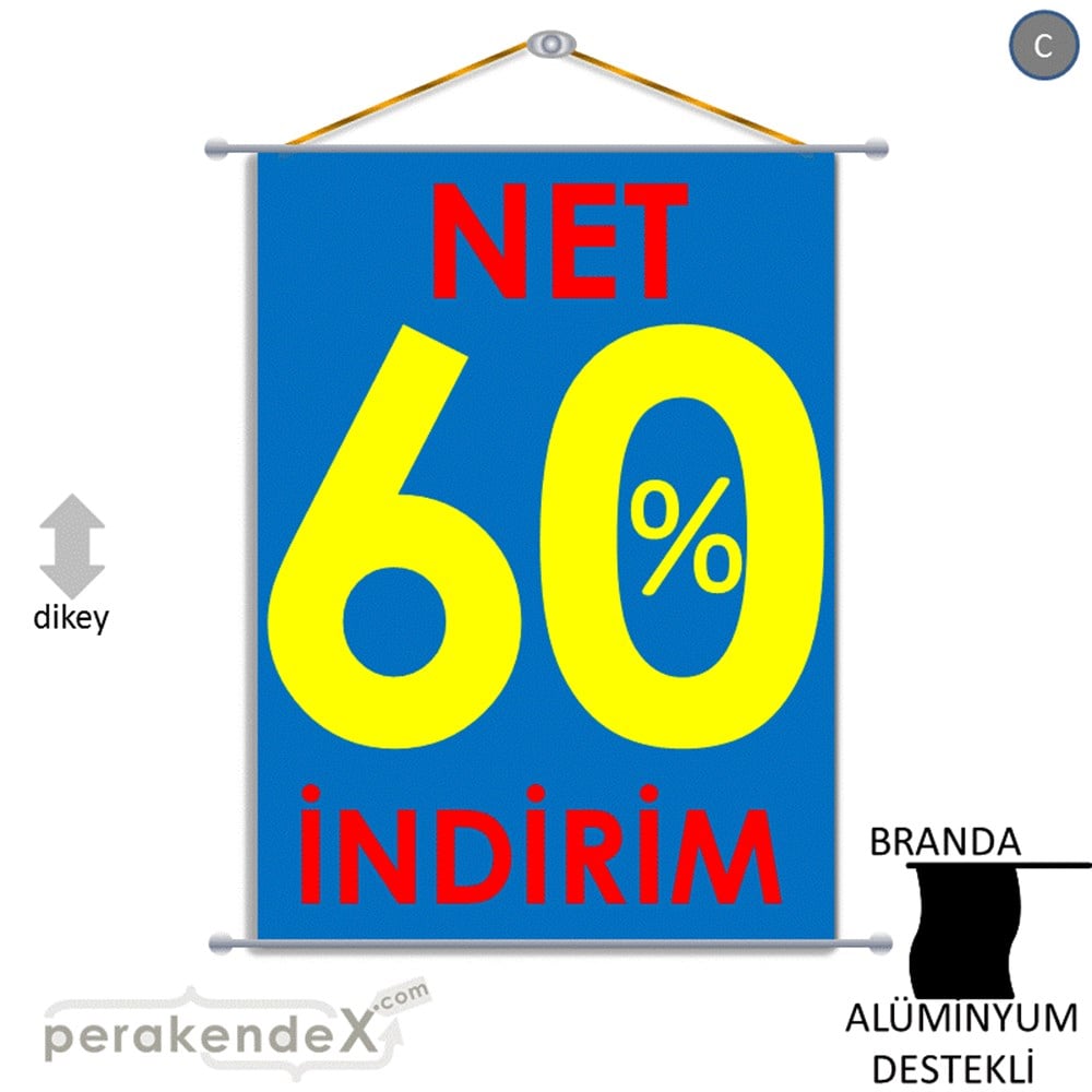 Net İndirim %60 BRANDA POSTER,  AFİŞ -dikdörtgen,tek yön baskı