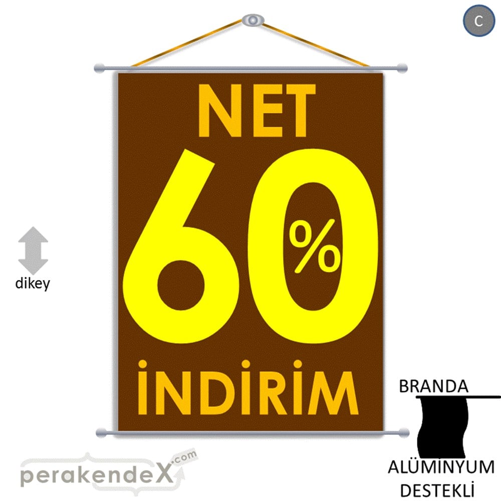 Net İndirim %60 BRANDA POSTER,  AFİŞ -dikdörtgen,tek yön baskı