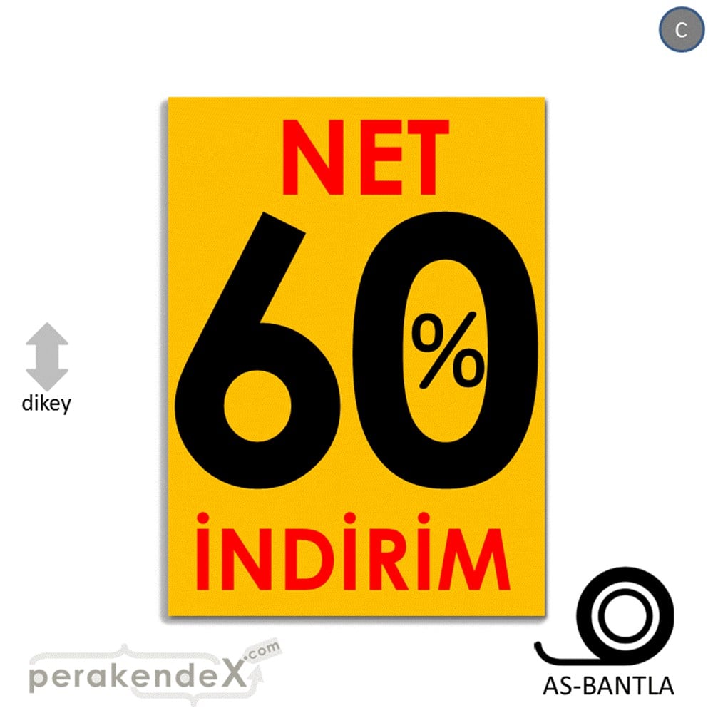 Net İndirim %60 KAĞIT POSTER,  AFİŞ -dikdörtgen,tek yön baskı