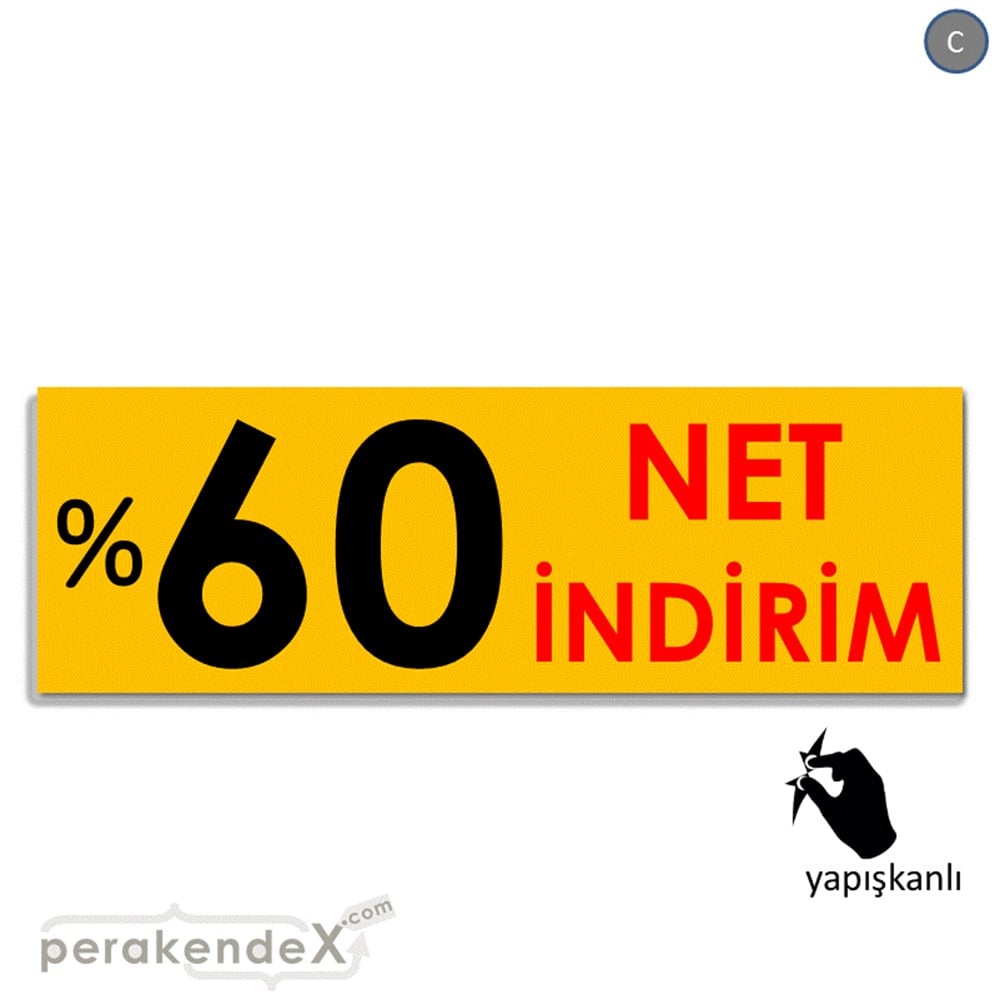 Net İndirim %60 VİTRİN, CAM FOLYO,  VİNİL (BANNER) -dikdörtgen,tek yön baskı