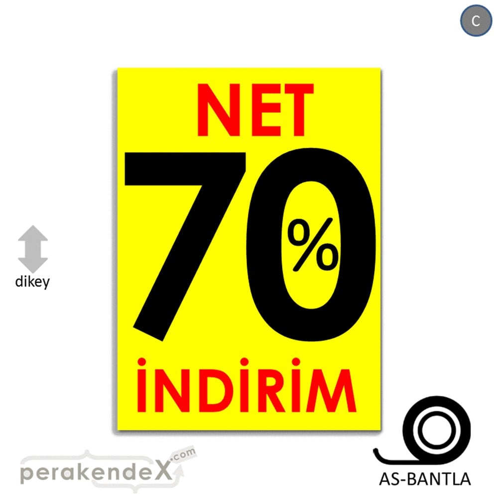 Net İndirim %70 KAĞIT POSTER,  AFİŞ -dikdörtgen,tek yön baskı