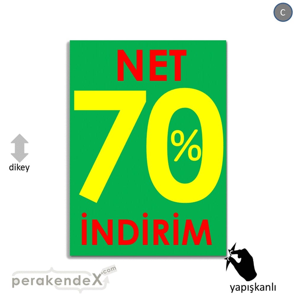 Net İndirim %70 VİTRİN - CAM FOLYO,  VİNİL -dikdörtgen,tek yön baskı