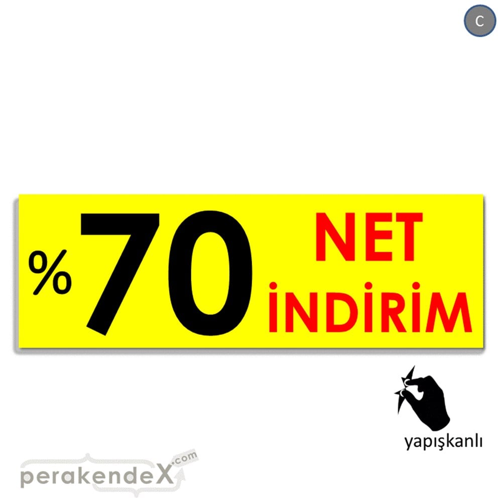 Net İndirim %70 VİTRİN, CAM FOLYO,  VİNİL (BANNER) -dikdörtgen,tek yön baskı