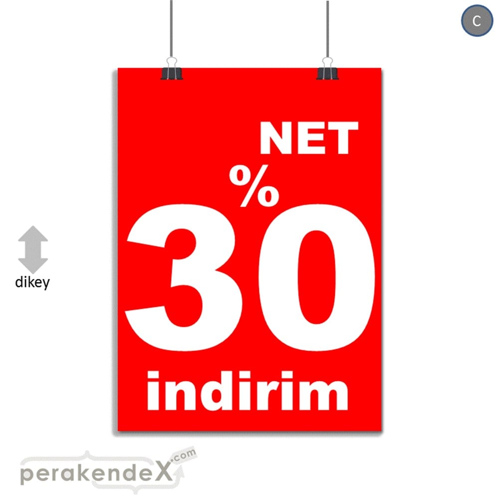 net yüzde 30 indirim SERT PLASTİK POSTER -dikdörtgen,tek yön baskı