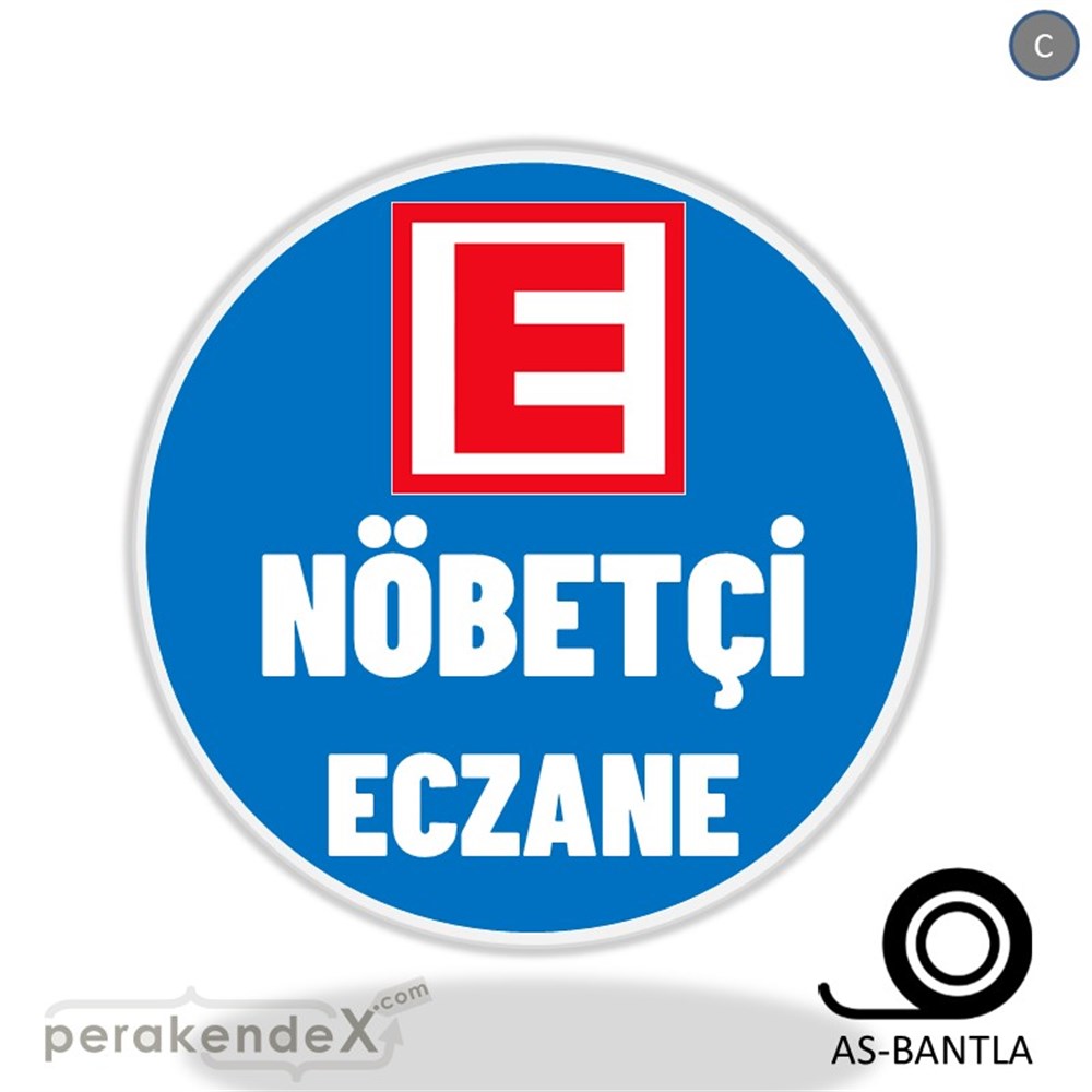 Nöbetçi Eczane Yazısı SERT PLASTİK POSTER,  AFİŞ -oval,tek yön baskısert plastik poster,  afiş