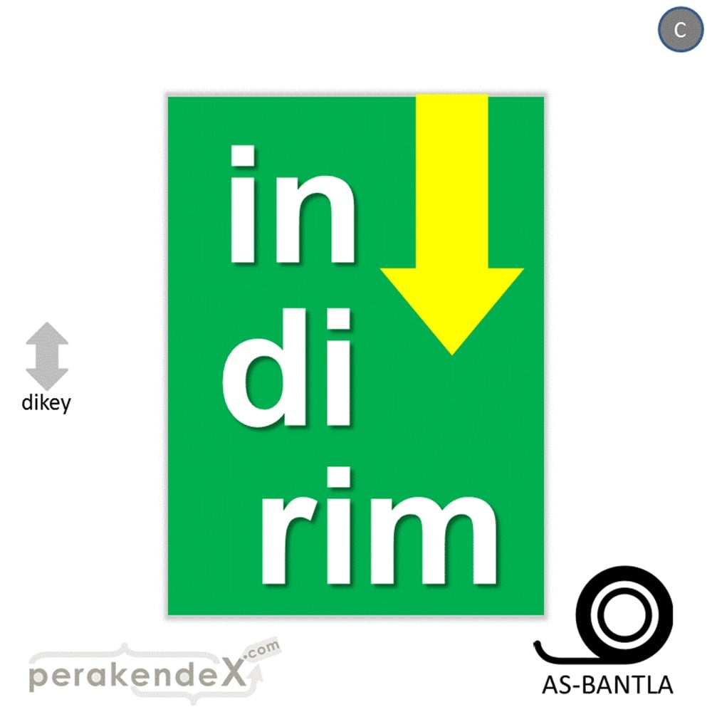 oklu>heceli indirim POSTERİ -dikdörtgen,tek yön baskı