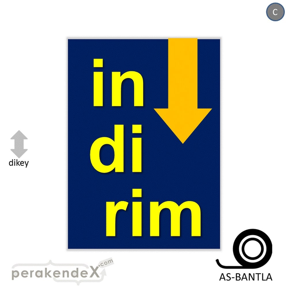 oklu>heceli indirim POSTERİ -dikdörtgen,tek yön baskı