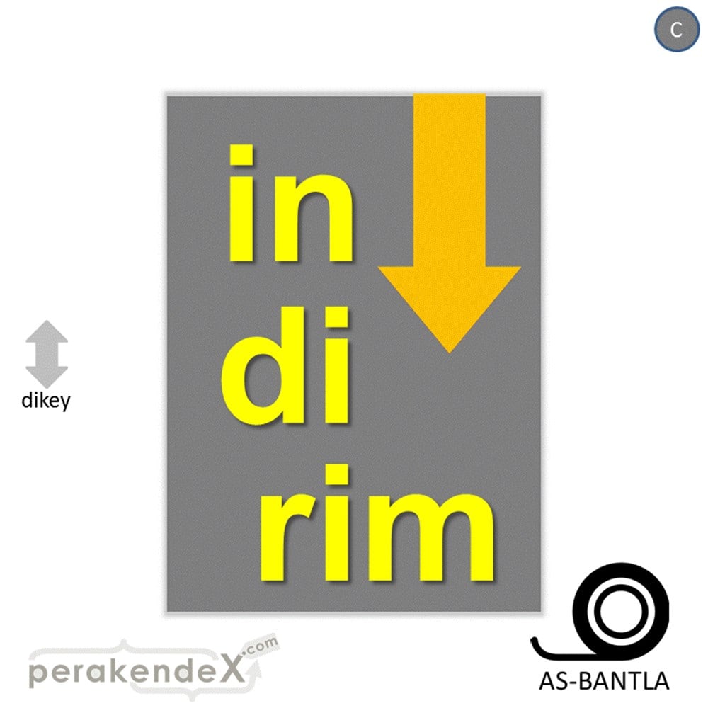 oklu>heceli indirim POSTERİ -dikdörtgen,tek yön baskı