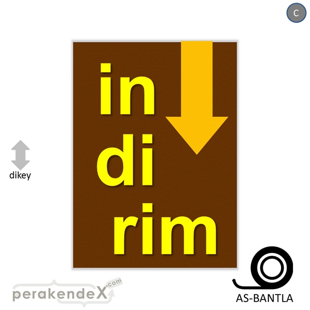 oklu>heceli indirim POSTERİ -dikdörtgen,tek yön baskı