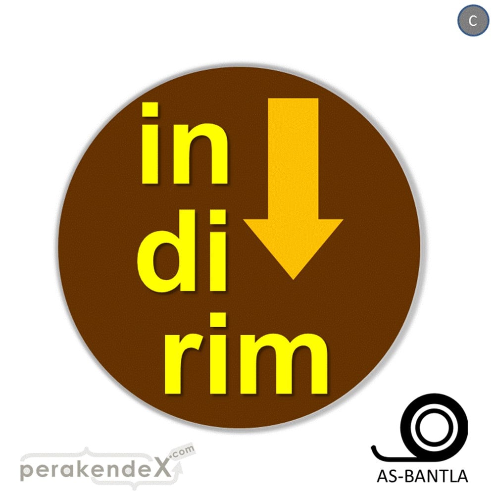 oklu>heceli indirim SERT PLASTİK POSTER -oval,tek yön baskı