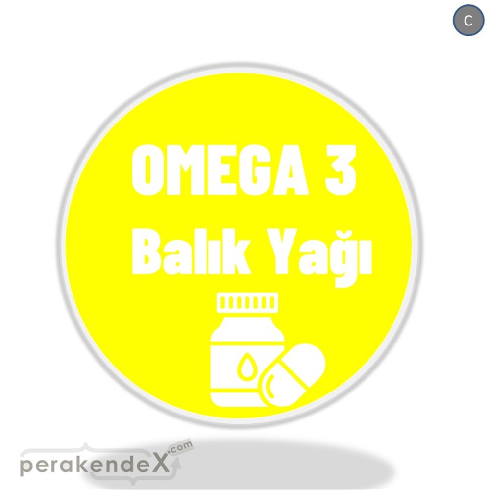 Omega 3 Balık Yağı DÖNKART -oval,çift yön baskıdön-kart