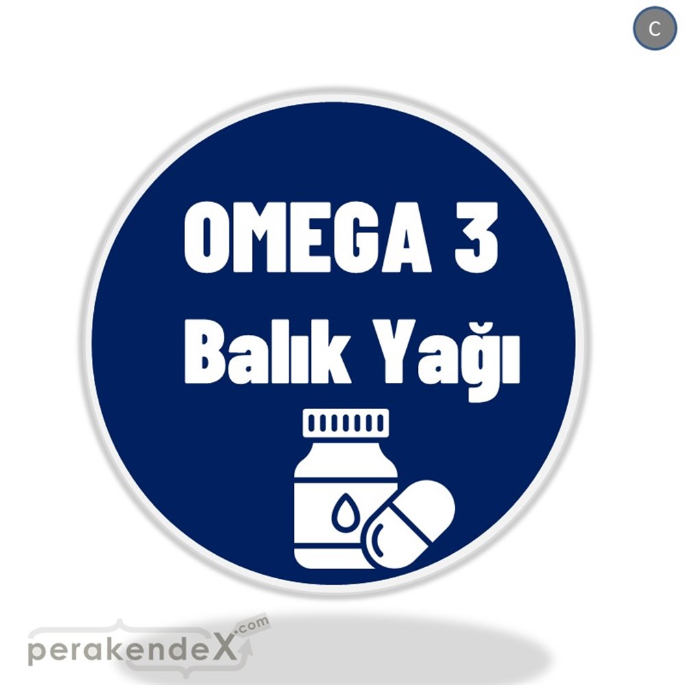 Omega 3 Balık Yağı DÖNKART -oval,çift yön baskıdön-kart