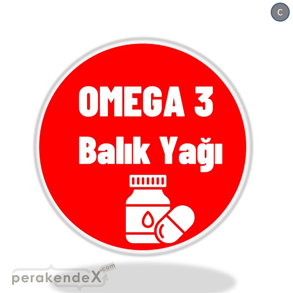 Omega 3 Balık Yağı DÖNKART -oval,çift yön baskıdön-kart