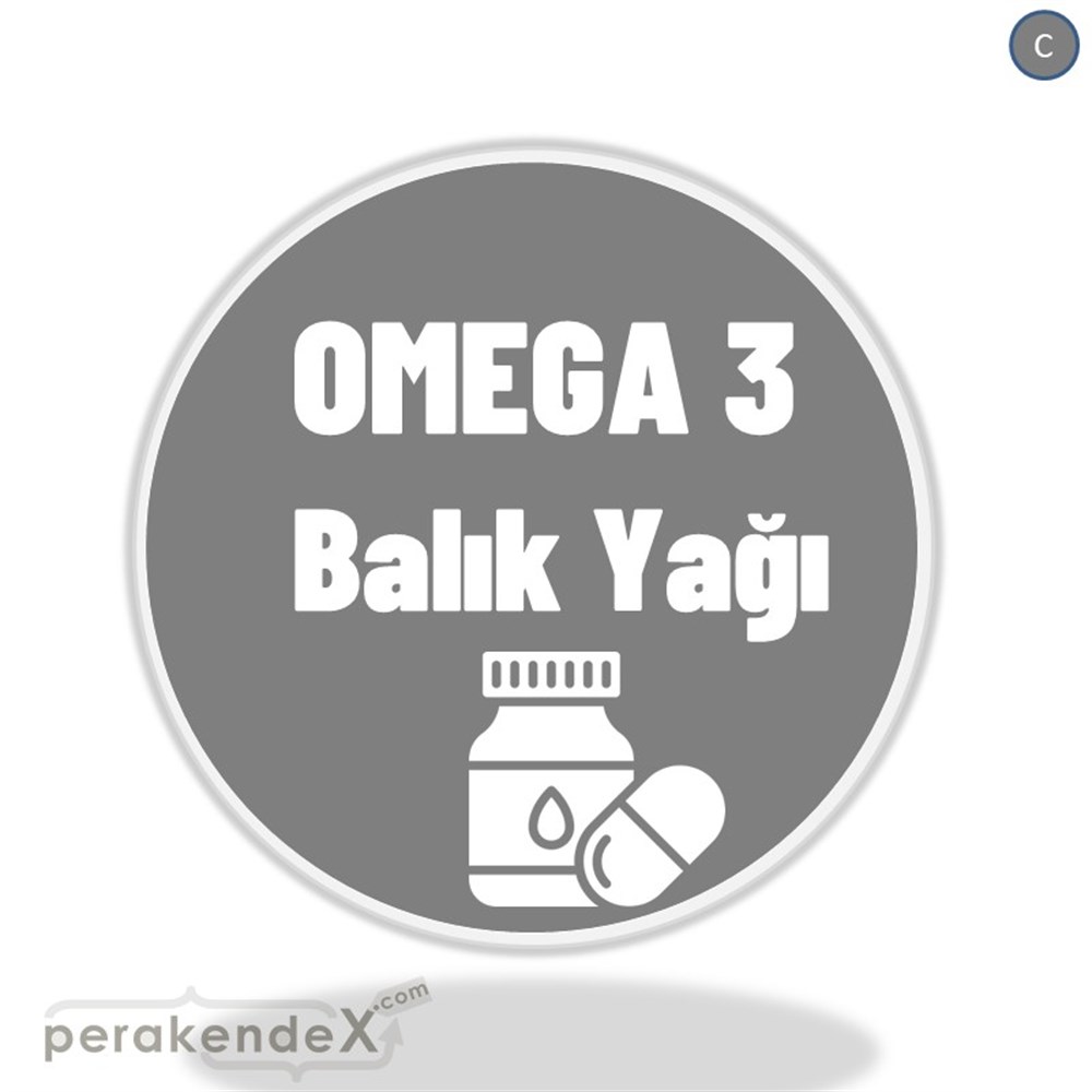 Omega 3 Balık Yağı DÖNKART -oval,çift yön baskıdön-kart
