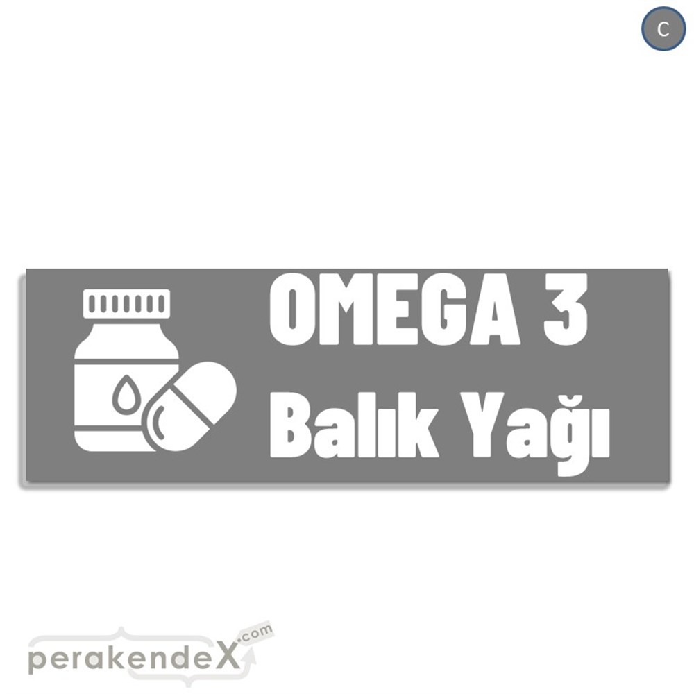 Omega 3 Balık Yağı YER - ZEMİN FOLYO,  VİNİL (BANNER) -dikdörtgen,tek yön baskıyer - zemin folyo,  vinil