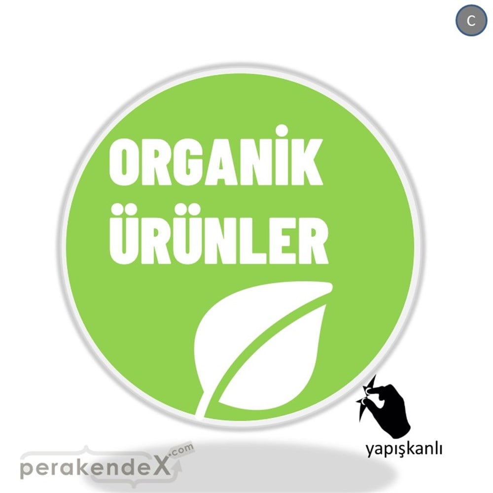 Organik Ürün Çeşitleri VİTRİN - CAM FOLYO,  VİNİL -oval,tek yön baskıvitrin - cam folyo,  vinil