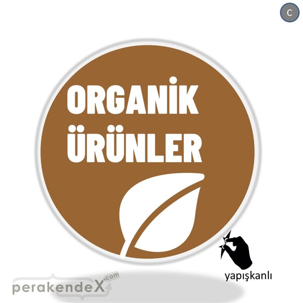 Organik Ürün Çeşitleri VİTRİN - CAM FOLYO,  VİNİL -oval,tek yön baskıvitrin - cam folyo,  vinil