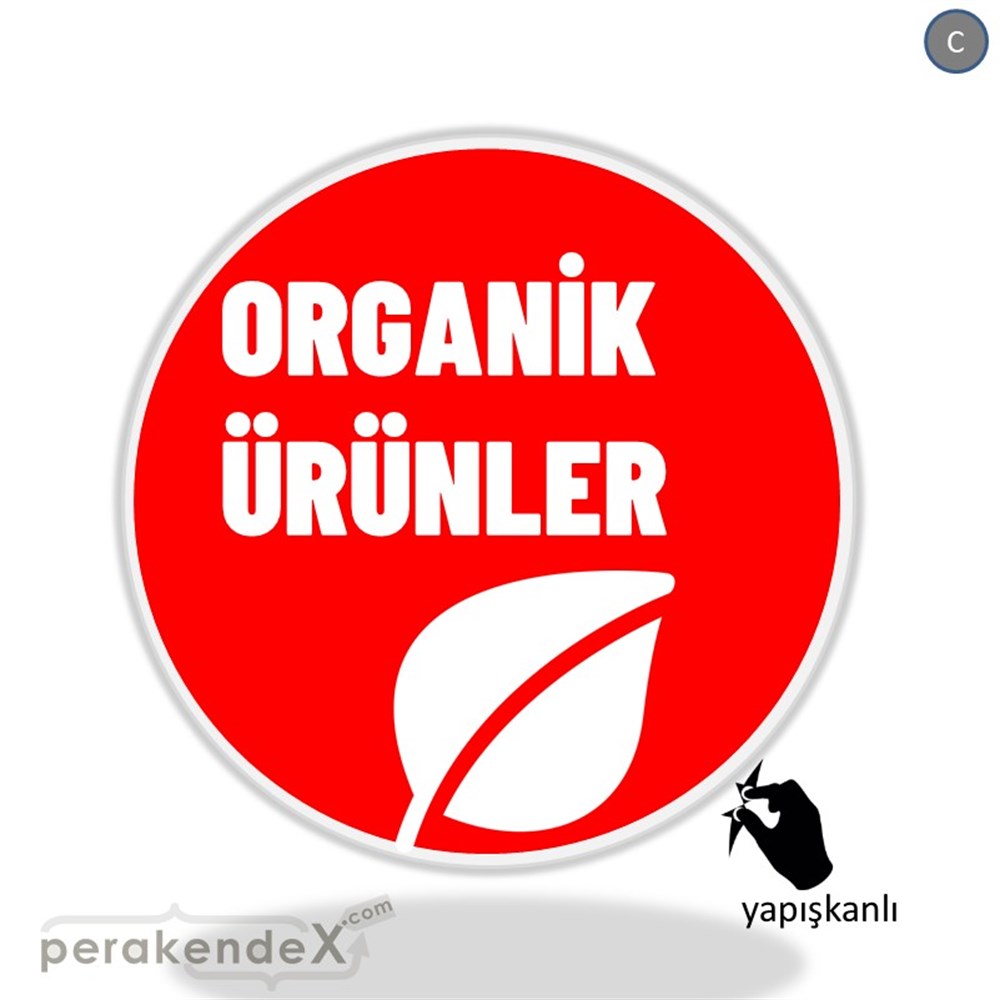 Organik Ürün Çeşitleri VİTRİN - CAM FOLYO,  VİNİL -oval,tek yön baskıvitrin - cam folyo,  vinil