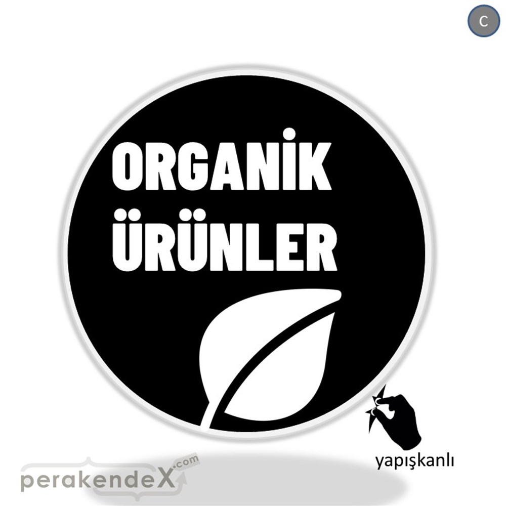 Organik Ürün Çeşitleri VİTRİN - CAM FOLYO,  VİNİL -oval,tek yön baskıvitrin - cam folyo,  vinil