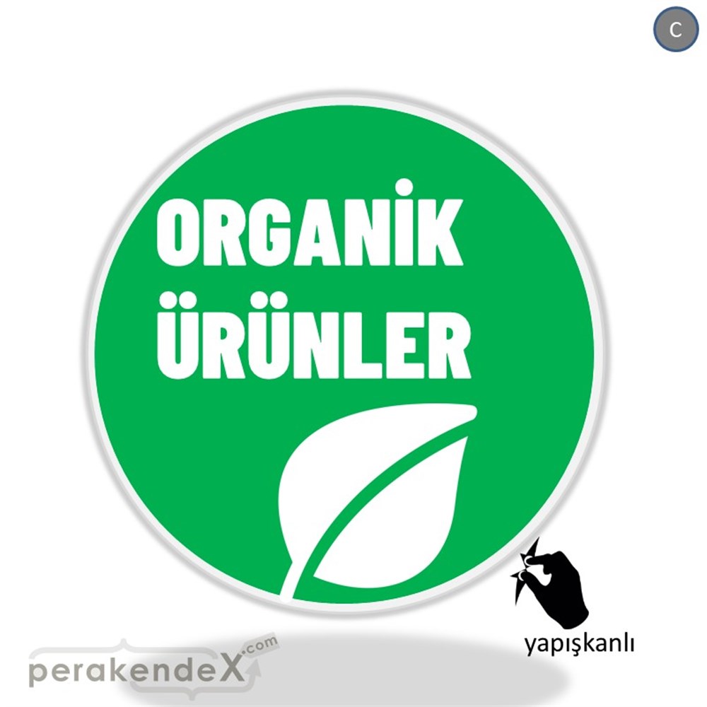 Organik Ürün Çeşitleri VİTRİN - CAM FOLYO,  VİNİL -oval,tek yön baskıvitrin - cam folyo,  vinil