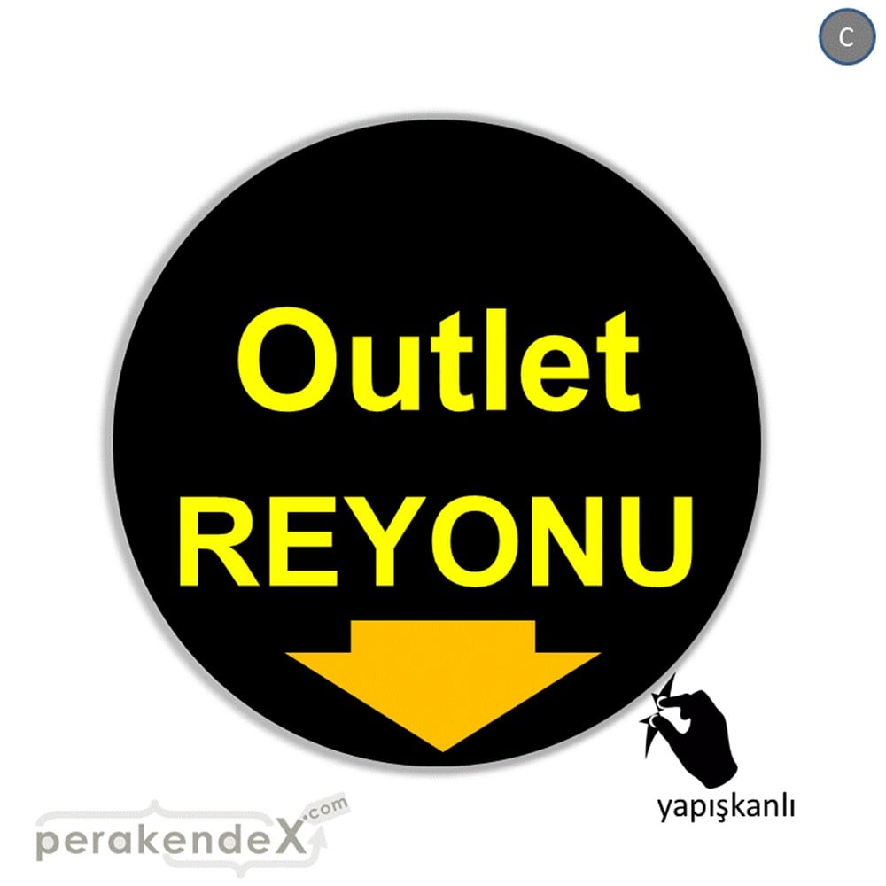 outlet reyonu CAMA YAPIŞAN FOLYO -oval,tek yön baskı
