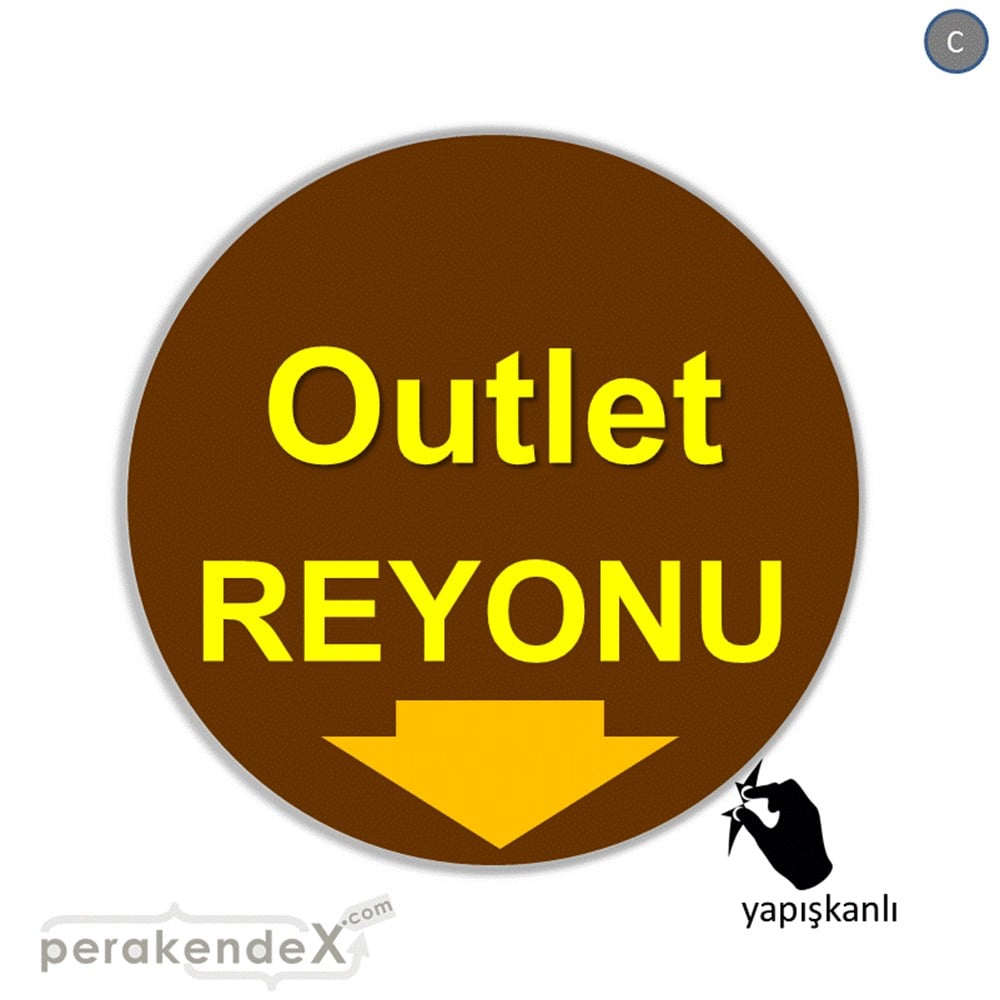 outlet reyonu CAMA YAPIŞAN FOLYO -oval,tek yön baskı