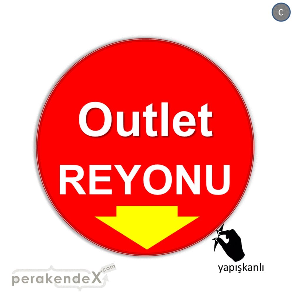outlet reyonu CAMA YAPIŞAN FOLYO -oval,tek yön baskı
