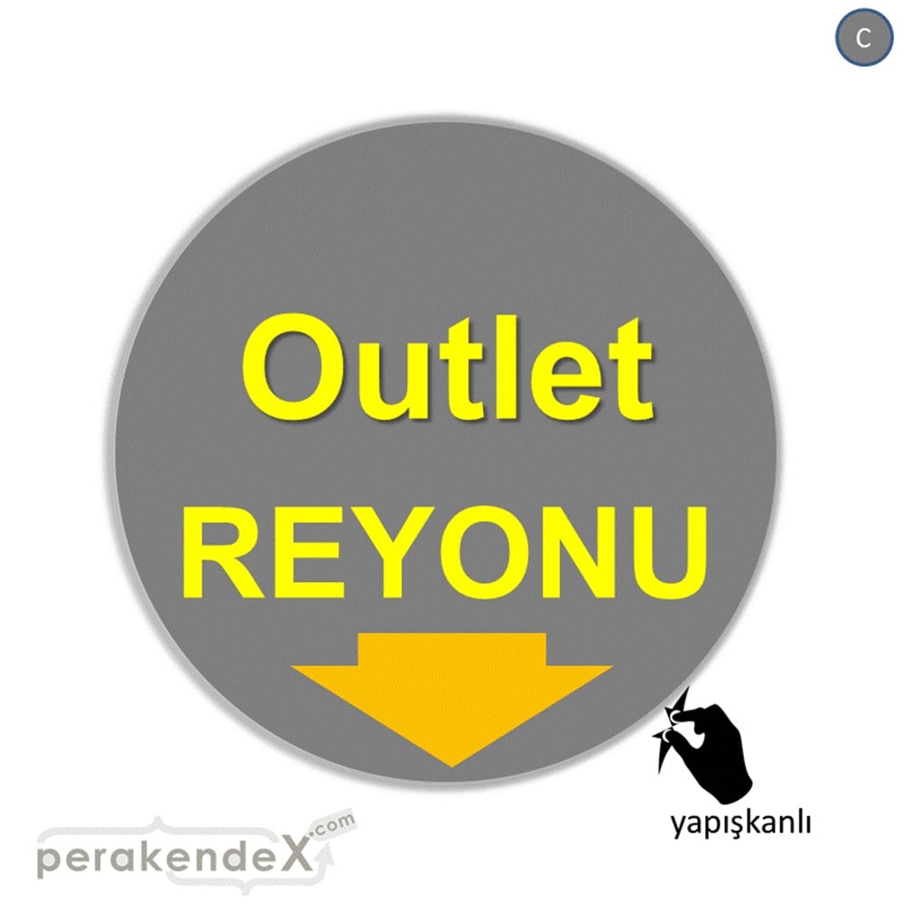 outlet reyonu CAMA YAPIŞAN FOLYO -oval,tek yön baskı