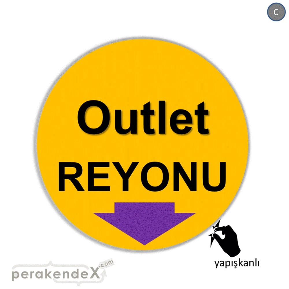 outlet reyonu CAMA YAPIŞAN FOLYO -oval,tek yön baskı