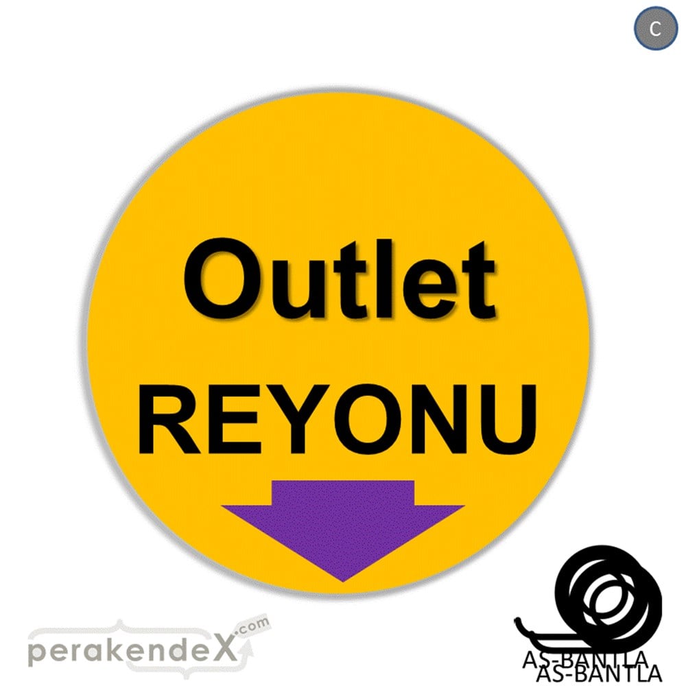 outlet reyonu SERT PLASTİK POSTER -oval,tek yön baskı