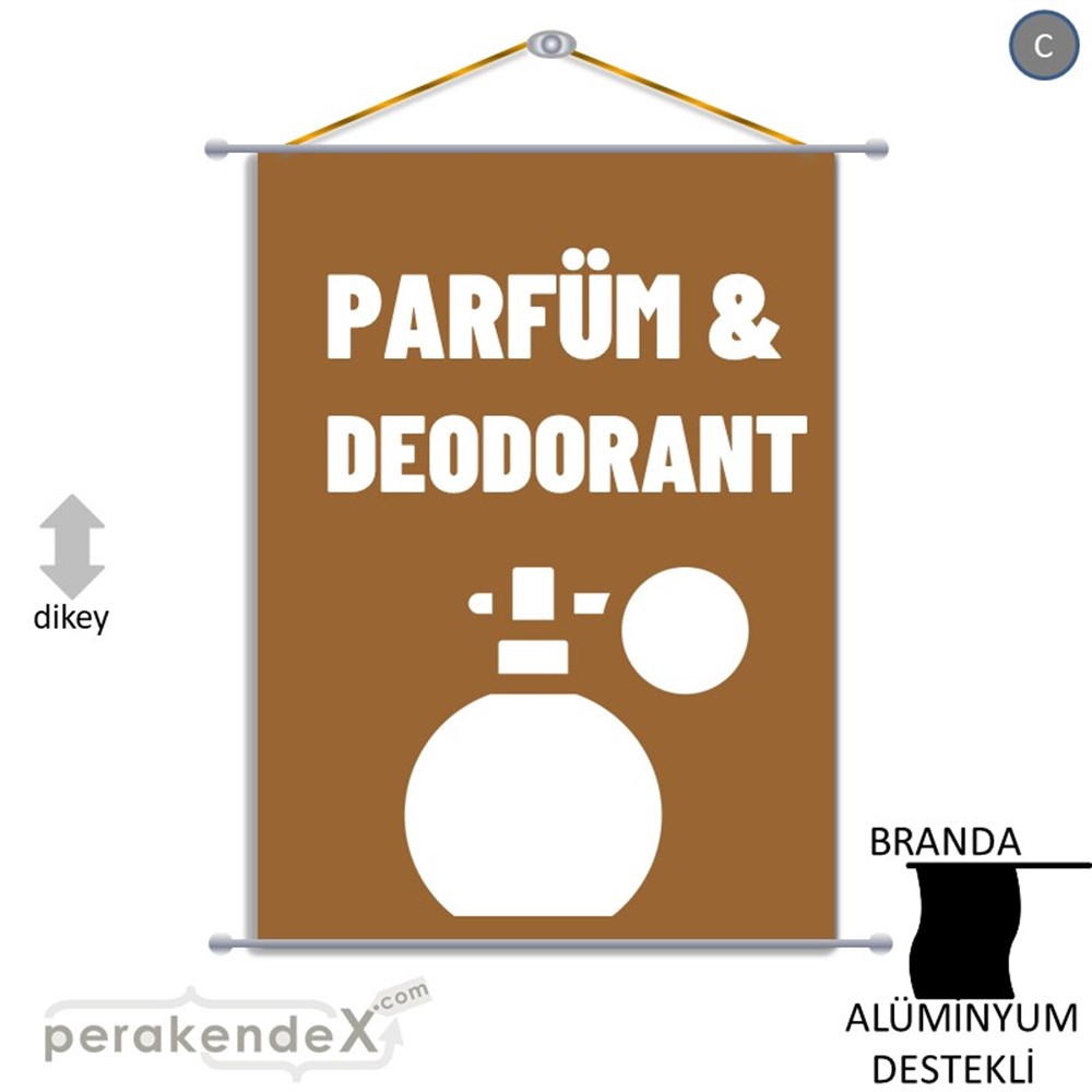Parfüm Deodorant Çeşitleri BRANDA POSTER,  AFİŞ -dikdörtgen,tek yön baskıbranda poster,  afiş