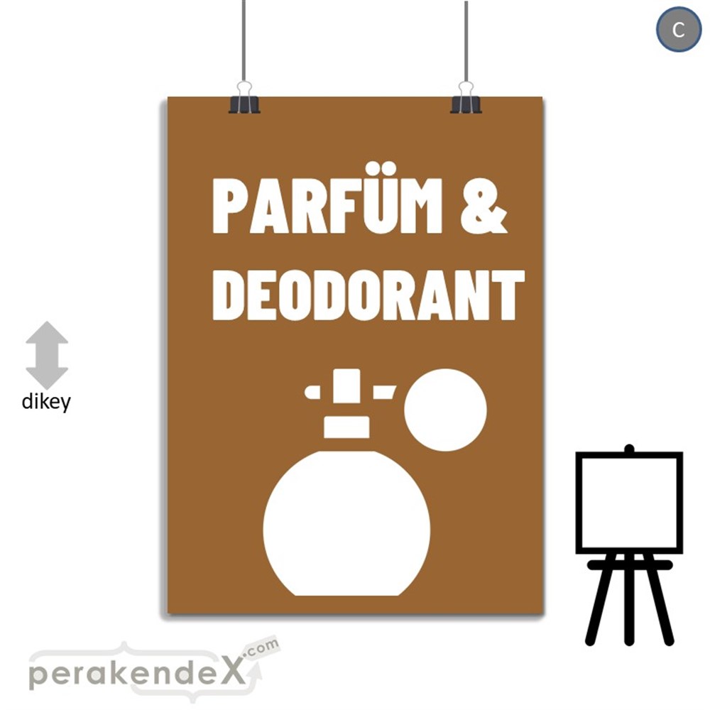 Parfüm Deodorant Çeşitleri SERT PLASTİK POSTER,  AFİŞ -dikdörtgen,tek yön baskısert plastik poster,  afiş