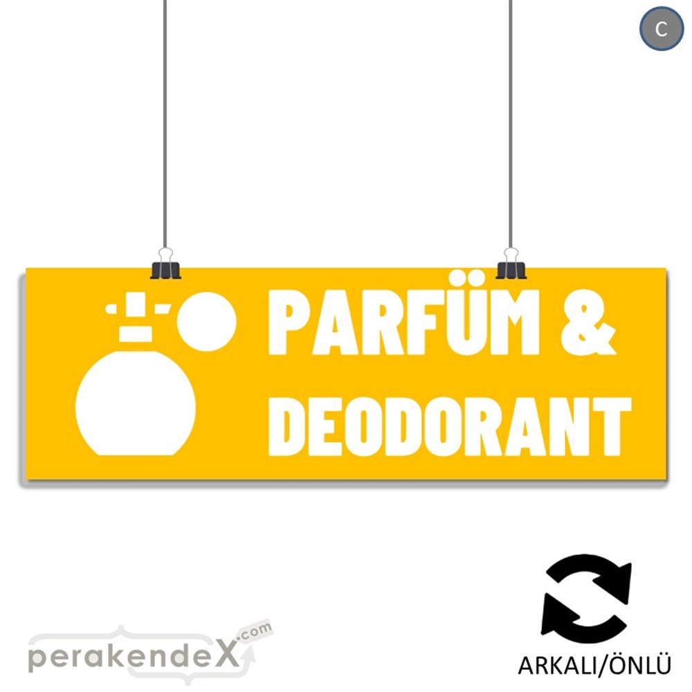 Parfüm Deodorant Çeşitleri SERT PLASTİK POSTER,  AFİŞ (BANNER) -dikdörtgen,çift yön baskısert plastik poster,  afiş