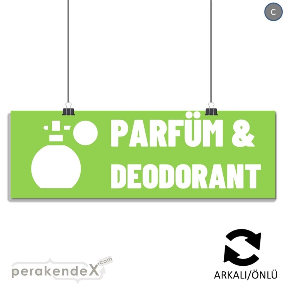 Parfüm Deodorant Çeşitleri SERT PLASTİK POSTER,  AFİŞ (BANNER) -dikdörtgen,çift yön baskısert plastik poster,  afiş