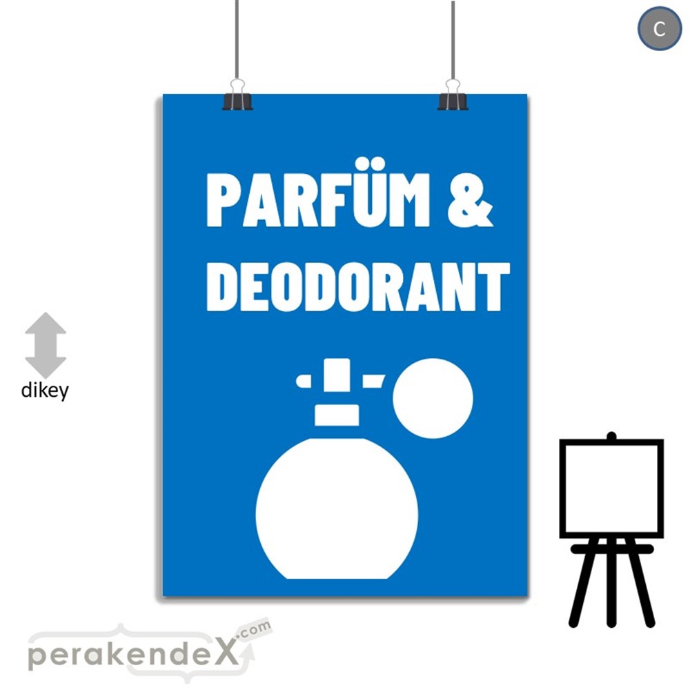 Parfüm Deodorant Çeşitleri SERT PLASTİK POSTER,  AFİŞ -dikdörtgen,tek yön baskısert plastik poster,  afiş