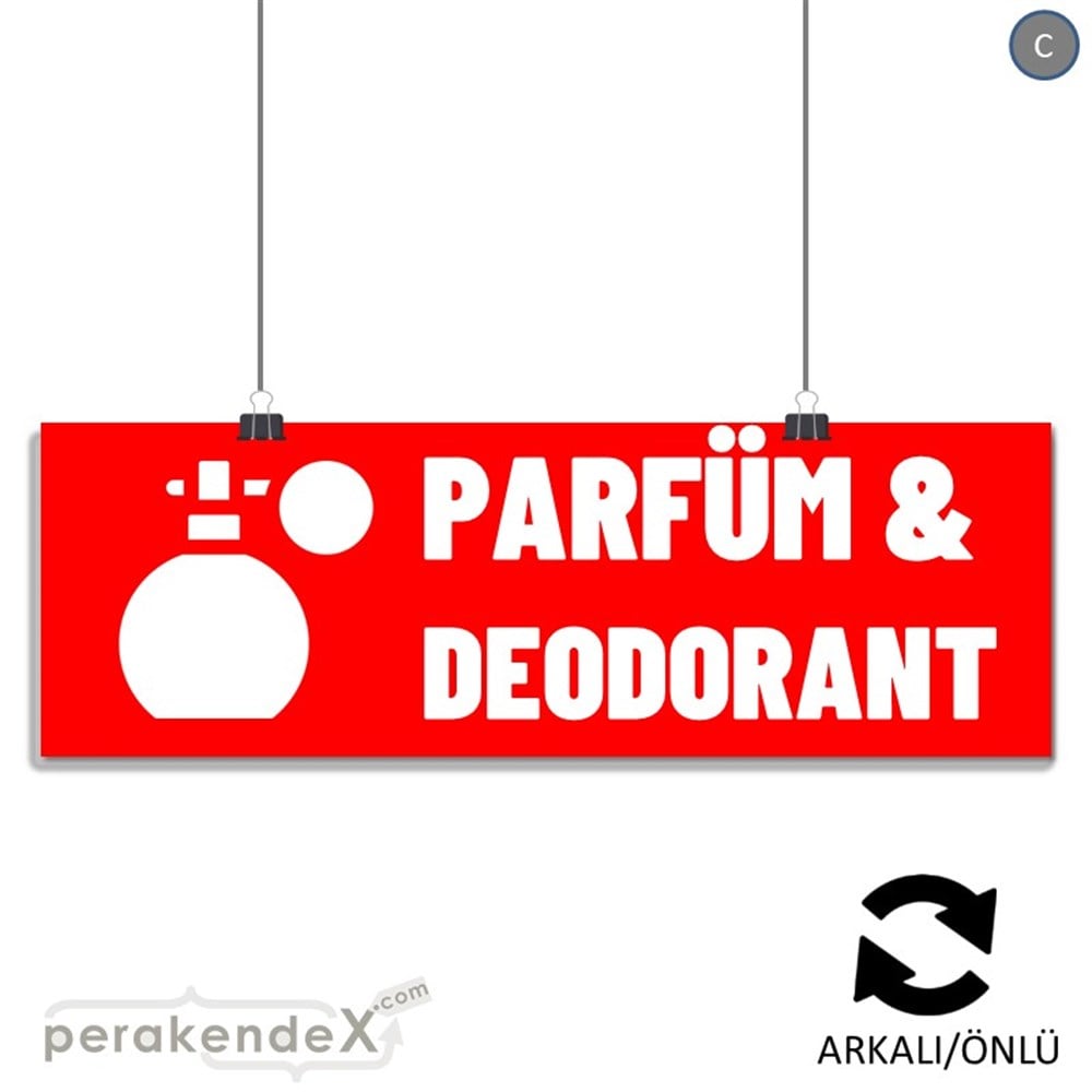 Parfüm Deodorant Çeşitleri SERT PLASTİK POSTER,  AFİŞ (BANNER) -dikdörtgen,çift yön baskısert plastik poster,  afiş