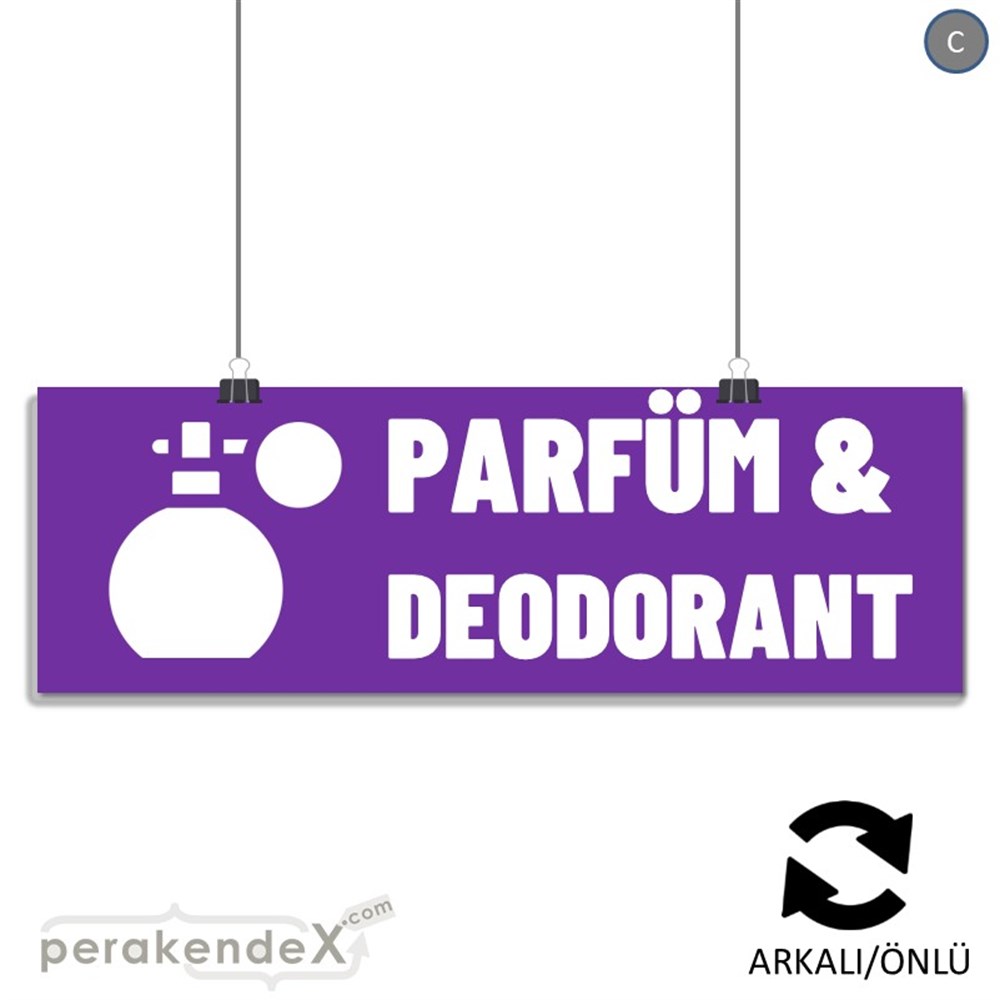 Parfüm Deodorant Çeşitleri SERT PLASTİK POSTER,  AFİŞ (BANNER) -dikdörtgen,çift yön baskısert plastik poster,  afiş