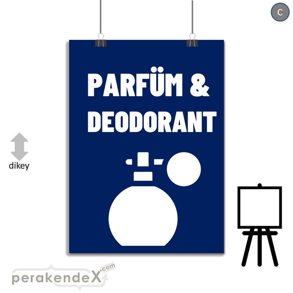 Parfüm Deodorant Çeşitleri SERT PLASTİK POSTER,  AFİŞ -dikdörtgen,tek yön baskısert plastik poster,  afiş