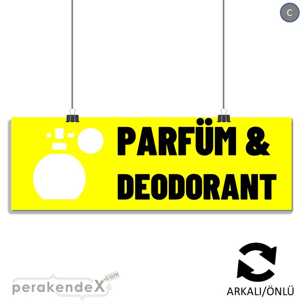 Parfüm Deodorant Çeşitleri SERT PLASTİK POSTER,  AFİŞ (BANNER) -dikdörtgen,çift yön baskısert plastik poster,  afiş