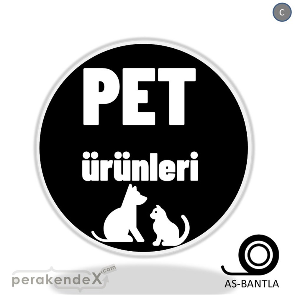 Pet Ürünleri Yazısı SERT PLASTİK POSTER,  AFİŞ -oval,tek yön baskısert plastik poster,  afiş
