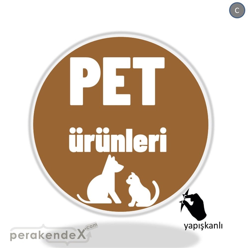 Pet Ürünleri Yazısı VİTRİN - CAM FOLYO,  VİNİL -oval,tek yön baskıvitrin - cam folyo,  vinil