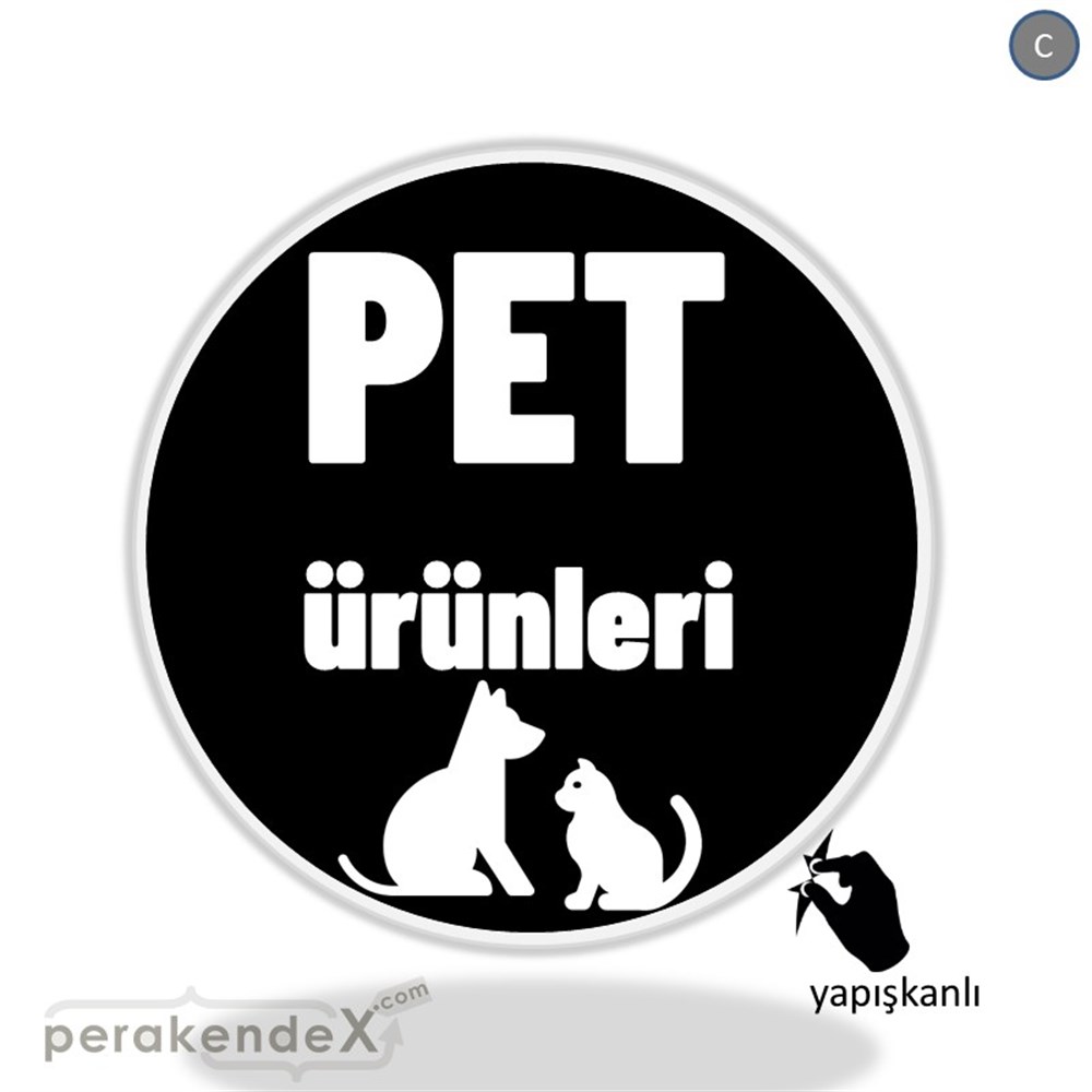 Pet Ürünleri Yazısı VİTRİN - CAM FOLYO,  VİNİL -oval,tek yön baskıvitrin - cam folyo,  vinil