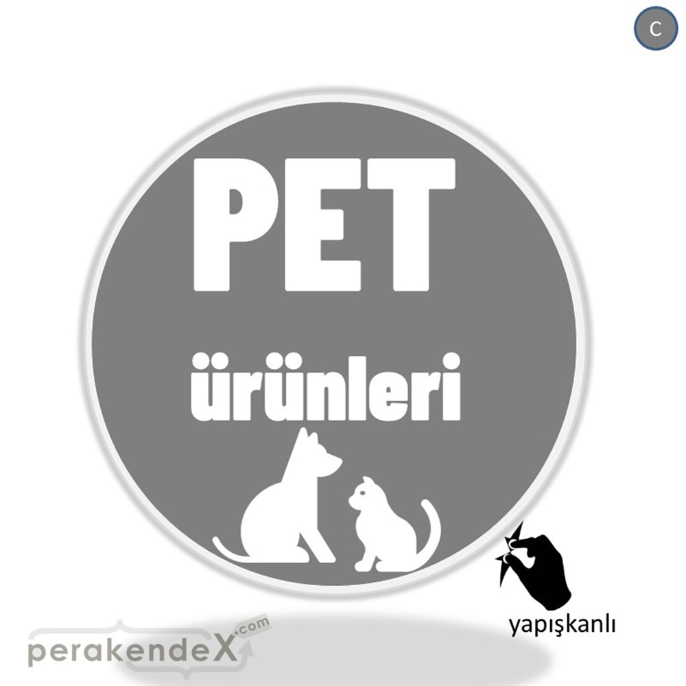Pet Ürünleri Yazısı VİTRİN - CAM FOLYO,  VİNİL -oval,tek yön baskıvitrin - cam folyo,  vinil