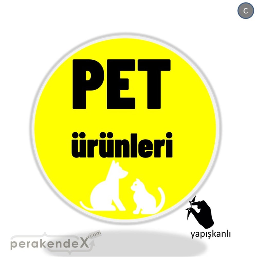 Pet Ürünleri Yazısı VİTRİN - CAM FOLYO,  VİNİL -oval,tek yön baskıvitrin - cam folyo,  vinil